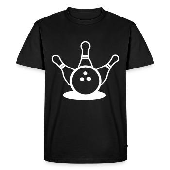Bowling Bowling Boule de Bowling Bowling - T-shirt Premium bio Homme - noir - Devant - Nico (187cm)