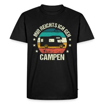 I'm handed me go camping camper - Men's Premium Organic T-Shirt - black - Front - Nico (187cm)