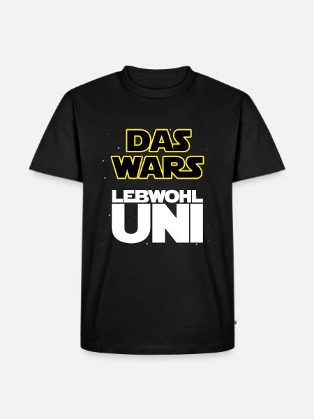 Das wars, Lebwohl Uni! - Männer Premium Bio T-Shirt - Schwarz