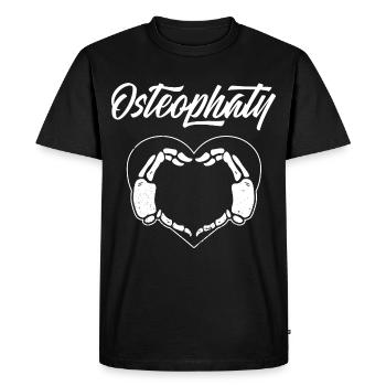 Osteopathy Osteopath Osteopath Chiropractor - Men's Premium Organic T-Shirt - black - Front - Nico (187cm)