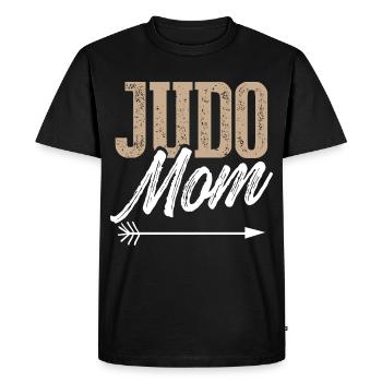 maman maman judo - T-shirt Premium bio Homme - noir - Devant - Nico (187cm)