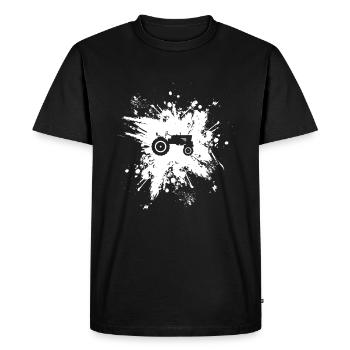 Tractor Farmer Tractors Farmers Tractor Drivers - Men's Premium Organic T-Shirt - black - Front - Nico (187cm)