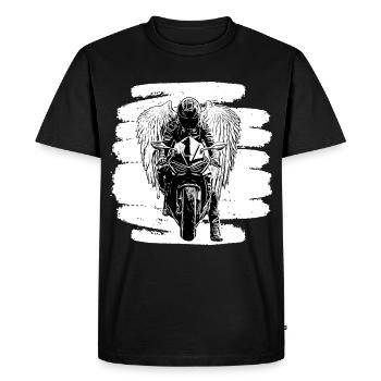 Mode de vie de motard de motard de motocyclettes de moto - T-shirt Premium bio Homme - noir - Devant - Nico (187cm)