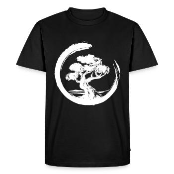 Bonsaï - T-shirt Premium bio Homme - noir - Devant - Nico (187cm)