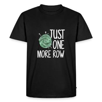 Tricot au crochet fait à la main - T-shirt Premium bio Homme - noir - Devant - Nico (187cm)