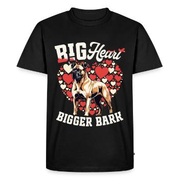 Kangal Chien Grand Coeur Plus Écorce - T-shirt Premium bio Homme - noir - Devant - Nico (187cm)