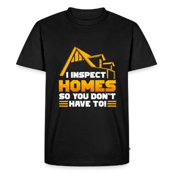 Building Surveyor Building Inspector - Men's Premium Organic T-Shirt - black - Front - Nico (187cm)