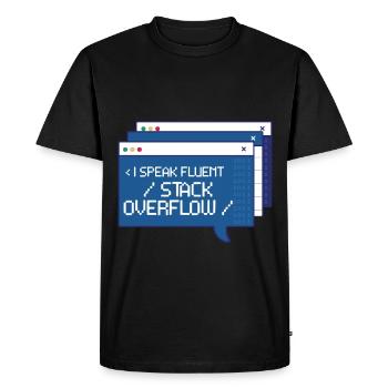 Computer Scientist Programmer - Men's Premium Organic T-Shirt - black - Front - Nico (187cm)
