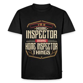 Building Surveyor Building Inspector - Men's Premium Organic T-Shirt - black - Front - Nico (187cm)