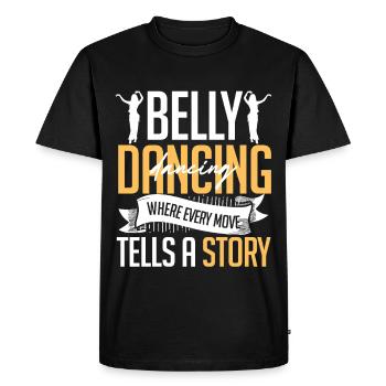 Belly Dance Belly Dancer - Men's Premium Organic T-Shirt - black - Front - Nico (187cm)
