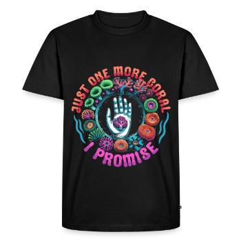 Coral Breeding Coral Breeders - Men's Premium Organic T-Shirt - black - Front - Nico (187cm)
