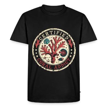 Reproduction de coraux Éleveurs de coraux - T-shirt Premium bio Homme - noir - Devant - Nico (187cm)