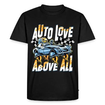 Petrolhead Auto Tuning Auto Love Above All - Men's Premium Organic T-Shirt - black - Front - Nico (187cm)