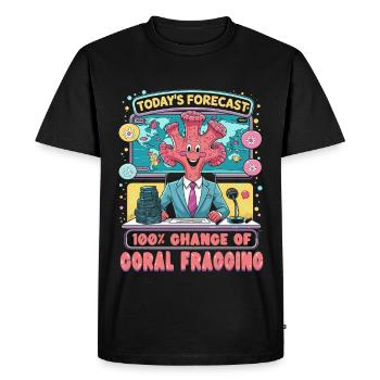 Reproduction des coraux 100 % de chance de ragage des coraux - T-shirt Premium bio Homme - noir - Devant - Nico (187cm)
