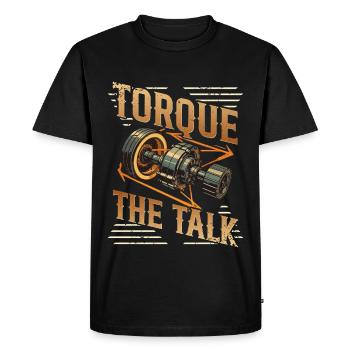 Petrolhead Auto Tuning Motorsport Torque The Talk - Men's Premium Organic T-Shirt - black - Front - Nico (187cm)