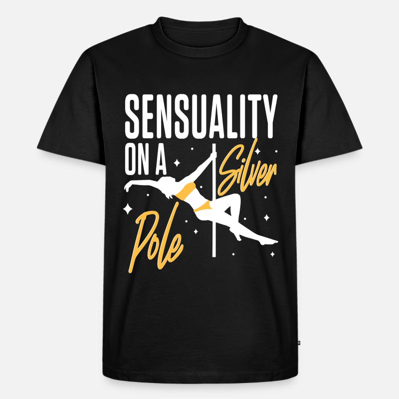 Pole Dancing Poledancing - Männer Premium Bio T-Shirt - Schwarz