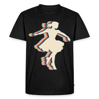 Sock Hop Player Team Trainer Trainer Retro - Men's Premium Organic T-Shirt - black - Front - Nico (187cm)