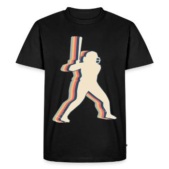 Softball Player Team Coach Coach Retro - Men's Premium Organic T-Shirt - black - Front - Nico (187cm)