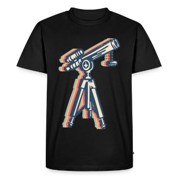 télescope astronomie système solaire astronomes rétro - T-shirt Premium bio Homme - noir - Devant - Nico (187cm)