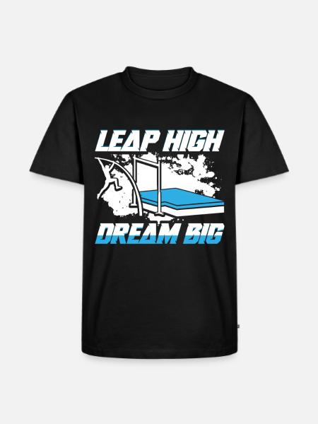 Stabhochsprung Stabspringer Stabhochspringer - Männer Premium Bio T-Shirt - Schwarz