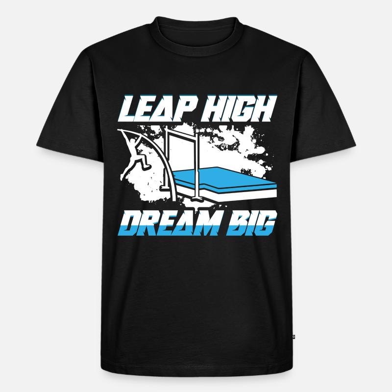 Stabhochsprung Stabspringer Stabhochspringer - Männer Premium Bio T-Shirt - Schwarz