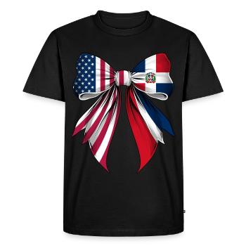 Arc coquet République Dominicaine - T-shirt Premium bio Homme - noir - Devant - Nico (187cm)