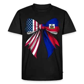 Coquette Loop Haiti Roots Heritage - Men's Premium Organic T-Shirt - black - Front - Nico (187cm)