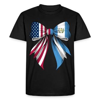 Boucle Coquette Racines Guatemala - T-shirt Premium bio Homme - noir - Devant - Nico (187cm)