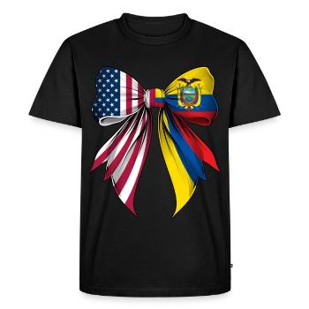 Coquette Loop Ecuador Roots Heritage - Men's Premium Organic T-Shirt - black - Front - Nico (187cm)