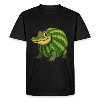 Brainrot Glorbo Fruttodrillo – Mème drôle - T-shirt Premium bio Homme - noir - Devant - Nico (187cm)