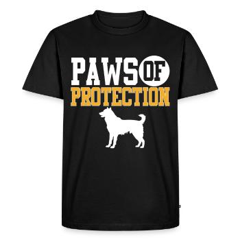 Alabai Dog Paws of Protection - Men's Premium Organic T-Shirt - black - Front - Nico (187cm)