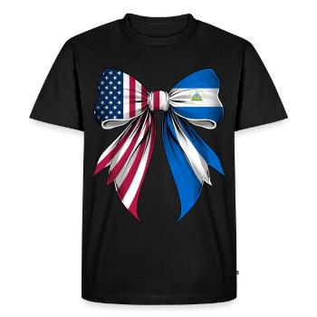 Coquette Arc Nicaragua Racines Nicaragua La fierté du Nicaragua - T-shirt Premium bio Homme - noir - Devant - Nico (187cm)