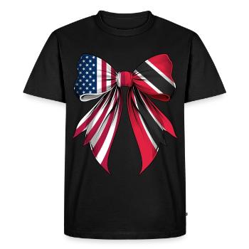 Arc Coquet Trinité-et-Tobago Trinité-et-Tobago - T-shirt Premium bio Homme - noir - Devant - Nico (187cm)
