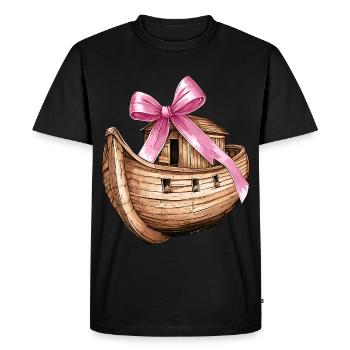 Coquette Bow Noah's Ark Christian Girl - Men's Premium Organic T-Shirt - black - Front - Nico (187cm)