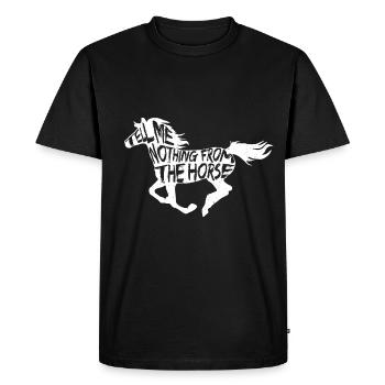 Denglisch - Männer Premium Bio T-Shirt - Schwarz - Vorne - Nico (187cm)