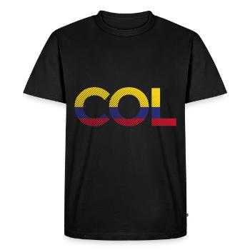 Colombie - T-shirt Premium bio Homme - noir - Devant - Nico (187cm)