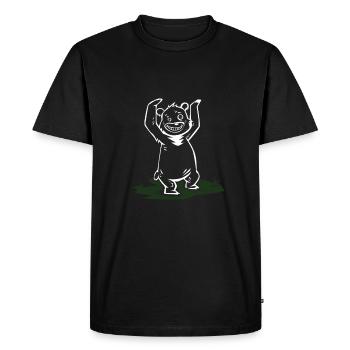 Danse d'ours Encouragé l'idée de cadeau - T-shirt Premium bio Homme - noir - Devant - Nico (187cm)
