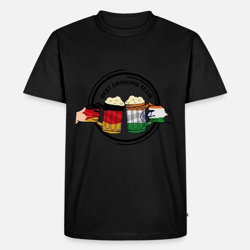 Bierfreunde Indien Geschenk - Männer Premium Bio T-Shirt - Schwarz