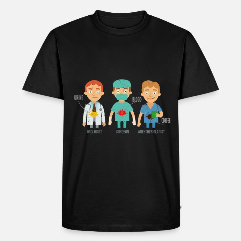 Anästhesist - Männer Premium Bio T-Shirt - Schwarz