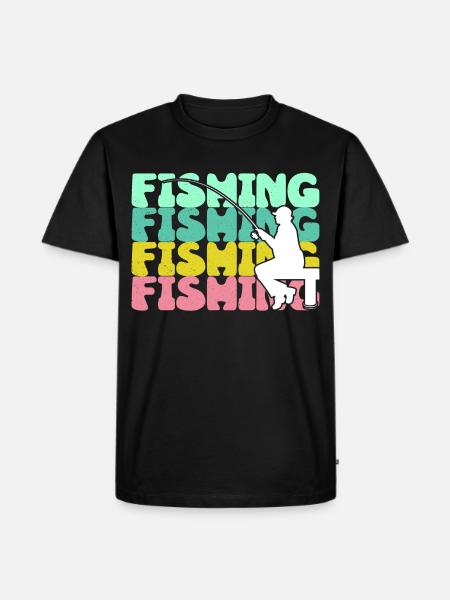 Pêche Pêche Pêche - T-shirt Premium bio Homme - noir