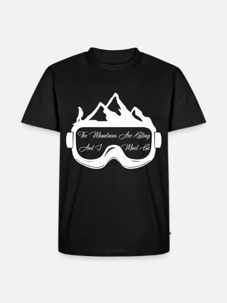 Snowboarding Snowboarding Snowboarding Snowboarder - Men's Premium Organic T-Shirt - black