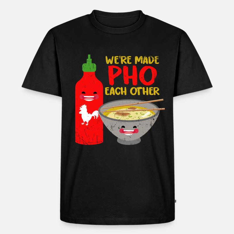 Pho Suppe - Männer Premium Bio T-Shirt - Schwarz