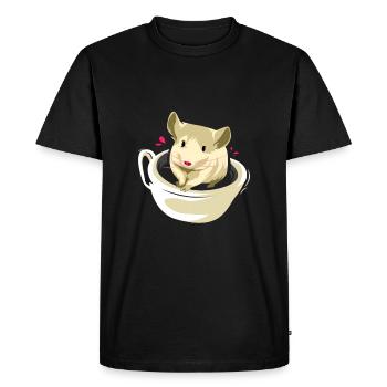 Cadeau pour animal domestique rongeur chinchilla amérique du sud - T-shirt Premium bio Homme - noir - Devant - Nico (187cm)