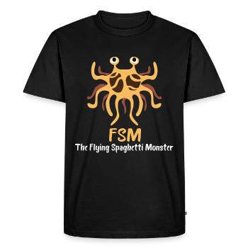 Spaghetti Food Pasta Pasta Cuisine Idée de cuisine - T-shirt Premium bio Homme - noir - Devant - Nico (187cm)