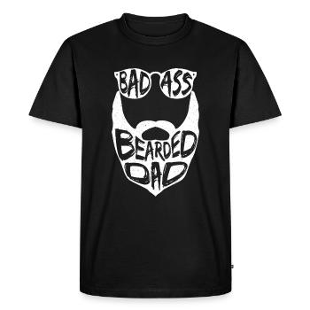 Cadeau fête des pères père fête des pères - T-shirt Premium bio Homme - noir - Devant - Nico (187cm)