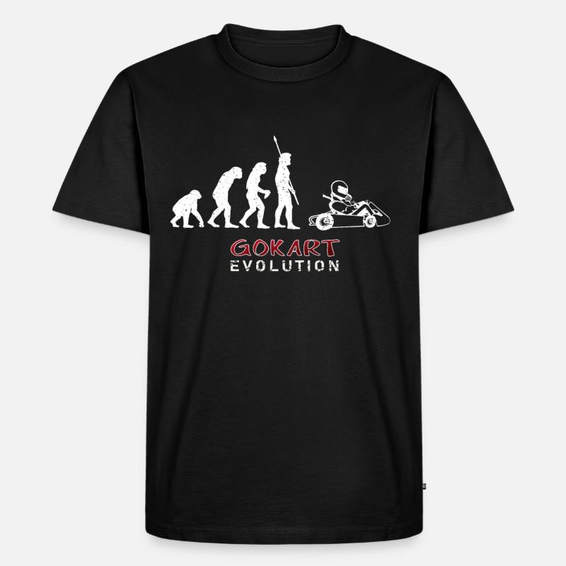 GOKART Evolution - Männer Premium Bio T-Shirt - Schwarz