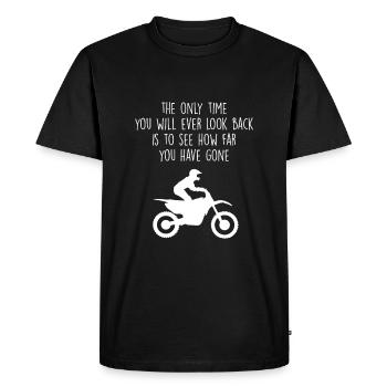 Motocross only time motocross - Men's Premium Organic T-Shirt - black - Front - Nico (187cm)
