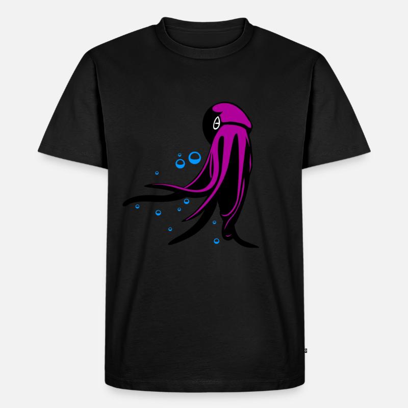 Octupus - Men's Premium Organic T-Shirt - black