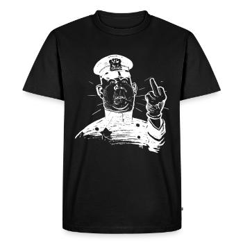 Police inspecteur inspecteur de police - T-shirt Premium bio Homme - noir - Devant - Nico (187cm)
