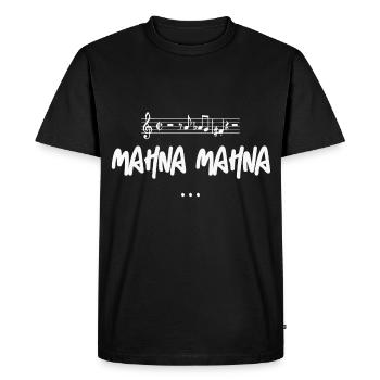 Mahna Mahna: Iconic Music Fun - Men's Premium Organic T-Shirt - black - Front - Nico (187cm)